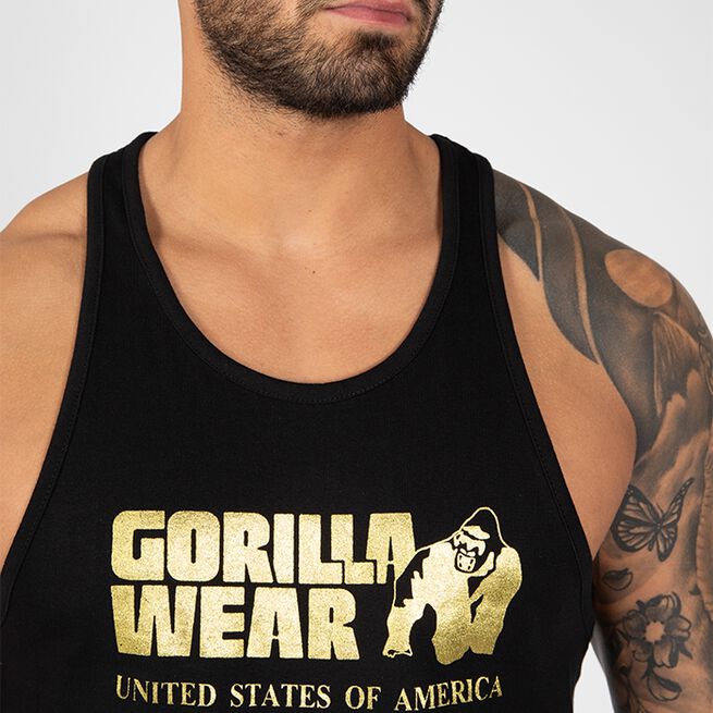 Classic Tank Top, Black/Gold