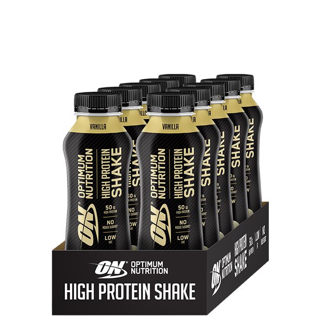 12 x Optimum High Protein Shake, 500 ml Vanilla