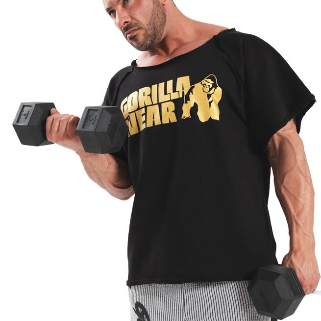Classic Workout Top, Black/Gold