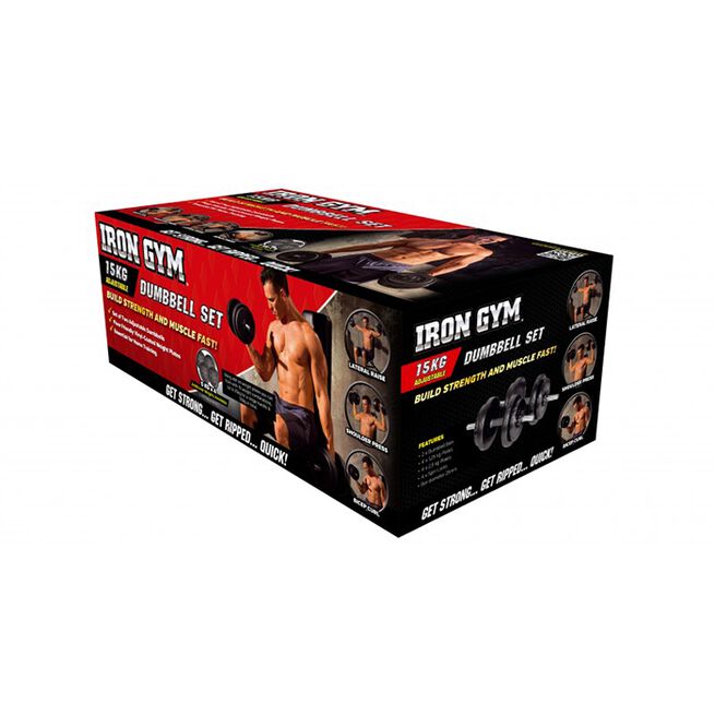 Iron Gym Justerbar Hantelset 15kg