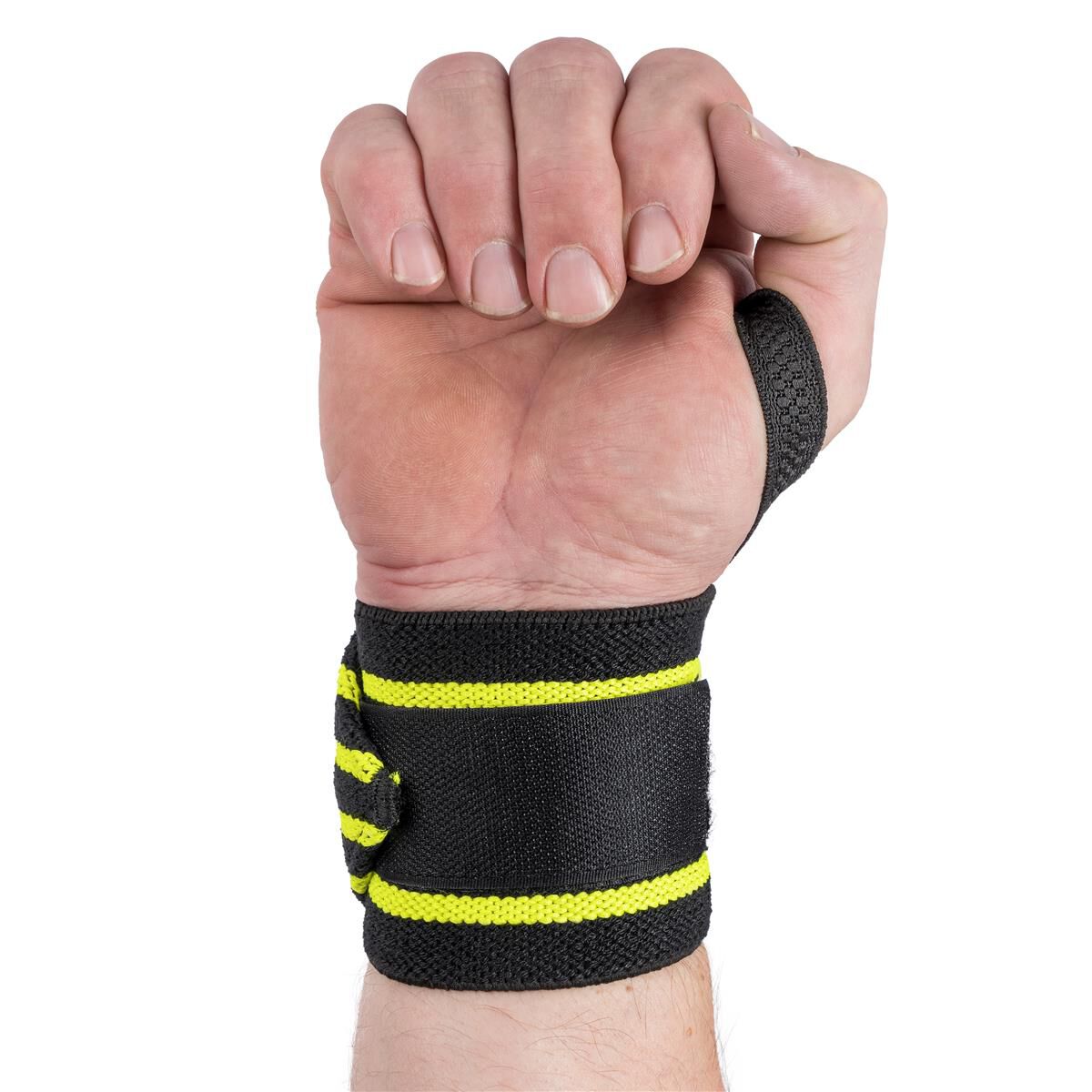 Handledslindor 30 cm Svartgul