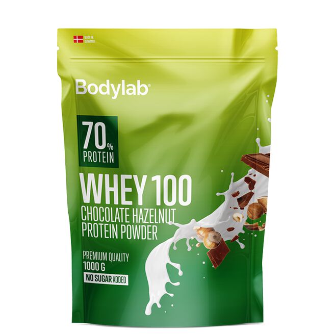Bodylab Whey100, 1000 g Chocolate Hazelnut