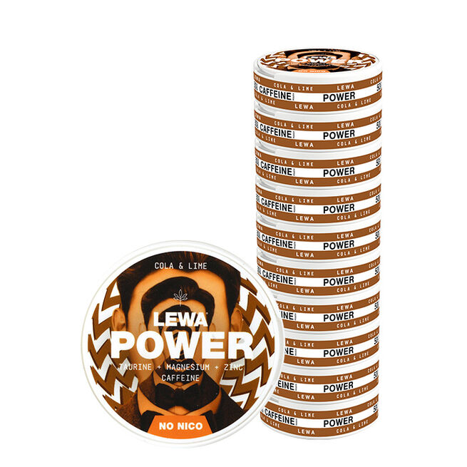 10 x LEWA Functional Snus POWER Cola/Lime