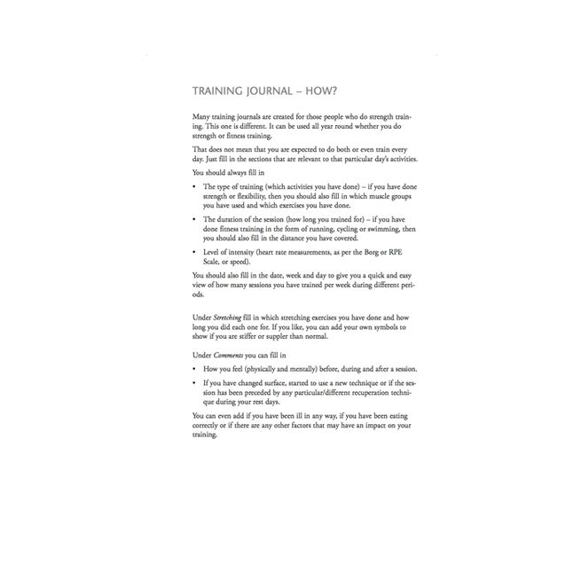 Träningsdagbok