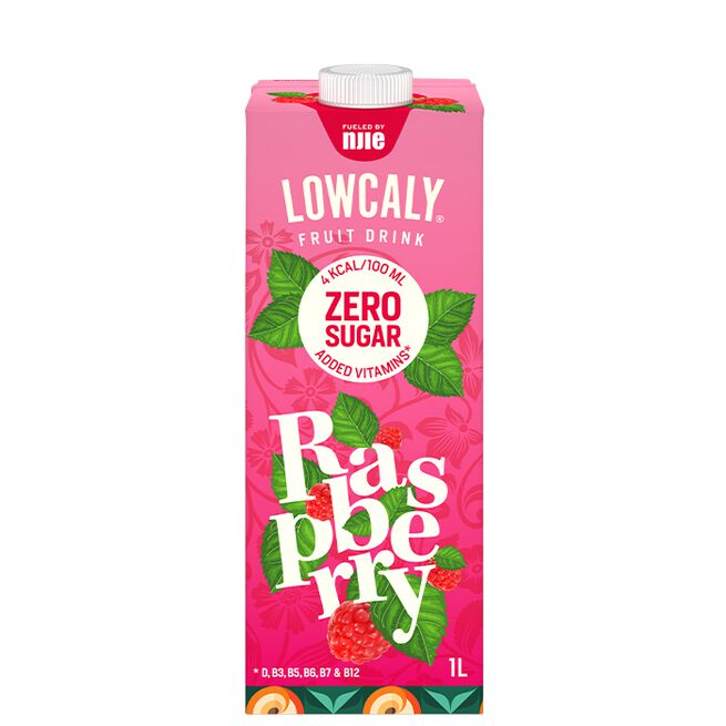 Lowcaly Fruktdryck 1000 ml Rasberry