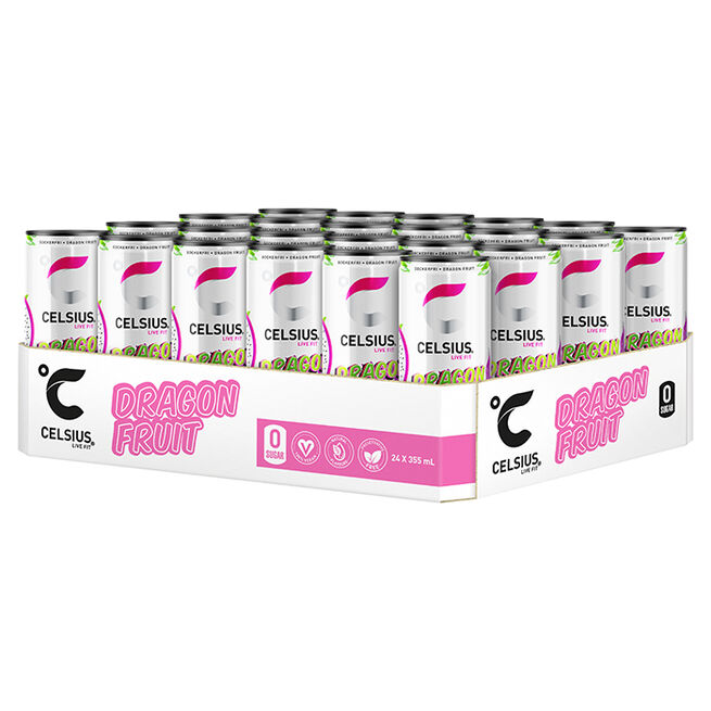 24 x Celsius Energidryck 355 ml Dragon Fruit