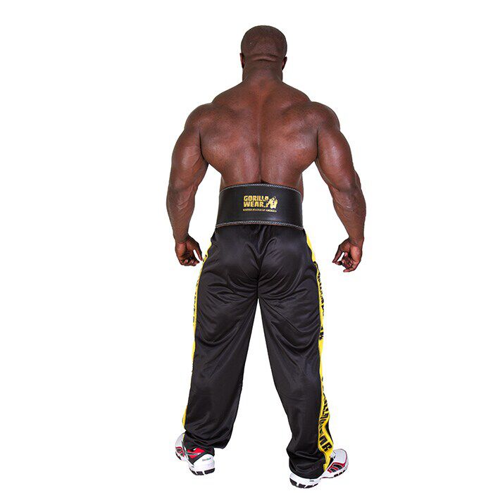 6 Inch Vadderat Lyftarb&auml;lte L&auml;der Svart/Guld