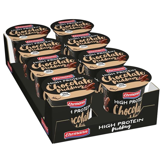 8 x Ehrmann Protein Pudding, 200 g, Chocolate 