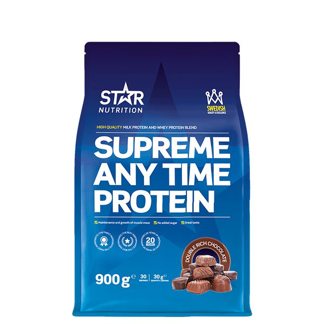 Supreme Any Time Vassleprotein 900 g Double Chocolate