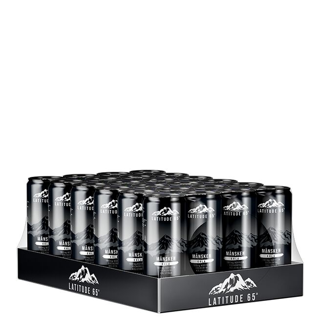 24 x Latitude 65 Energidryck 330 ml Månsken - Cola