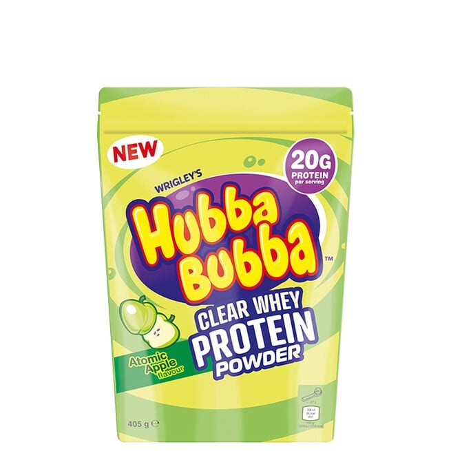 Hubba Bubba Clear Whey Vassleprotein 405 g Atomic Apple