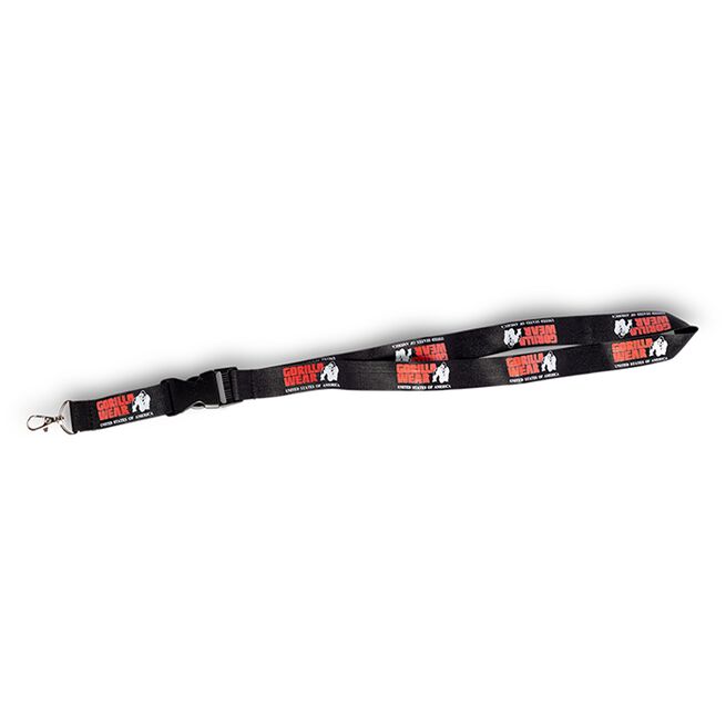 Gorilla Wear Eloy Lanyard, Black/Red