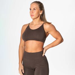 Relode Prime Seamless Top, Brown, L  Relode Prime Seamless Top, Brown