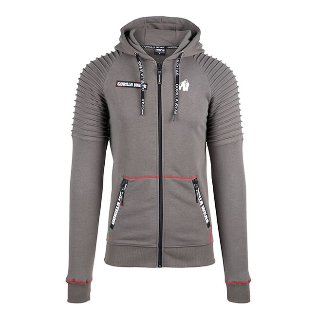 Georgia Zipped Hoodie, Grey