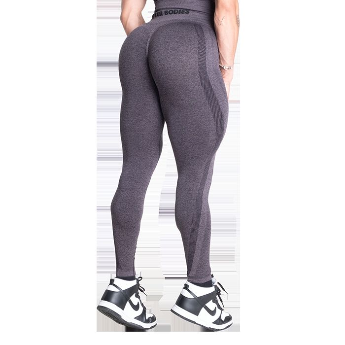 Curve Scrunch Leggings, Black Melange