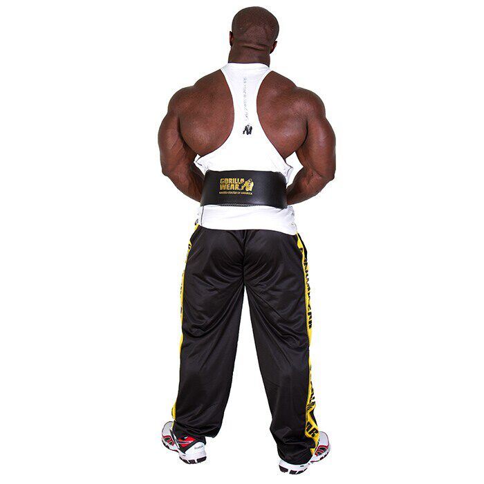 6 Inch Vadderat Lyftarb&auml;lte L&auml;der Svart/Guld