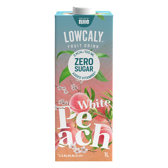 Lowcaly Fruktdryck 1000 ml White Peach