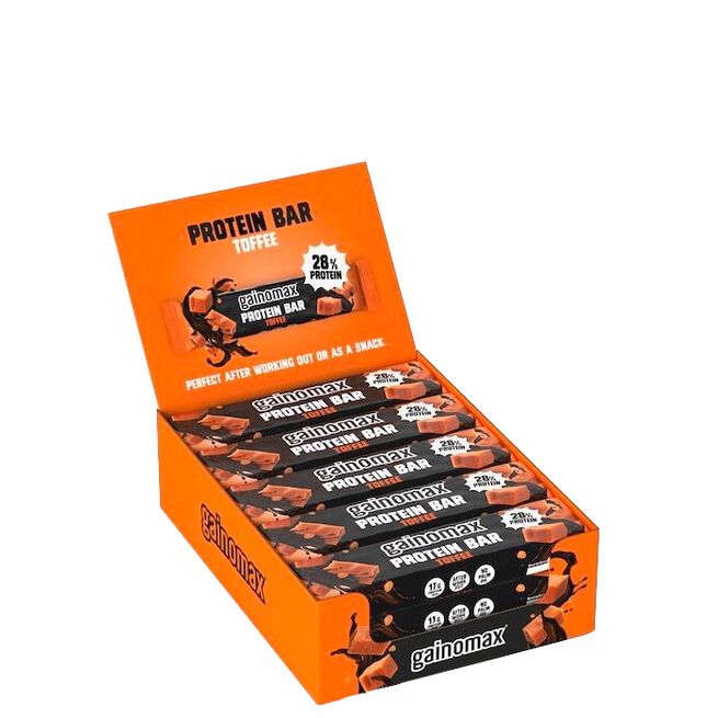 15 x Gainomax Protein Bar 60 g Toffee