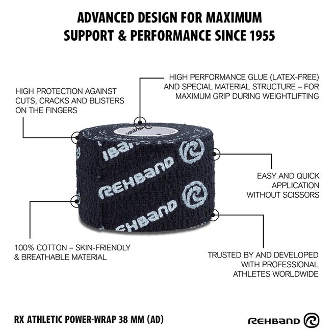RX Athletic Power Wrap Sporttejp 38mm x 4,5m