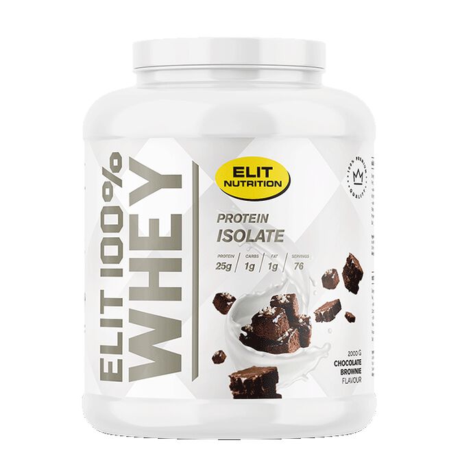 ELIT 100% Whey Vassleprotein 2000 g Chocolate Brownie
