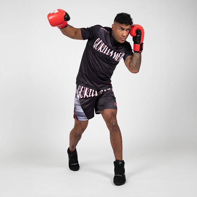 Clayton T-Shirt Svart Röd