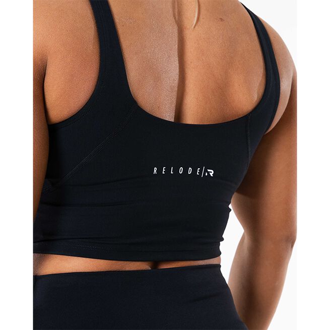 Core V-ringat Linne Svart