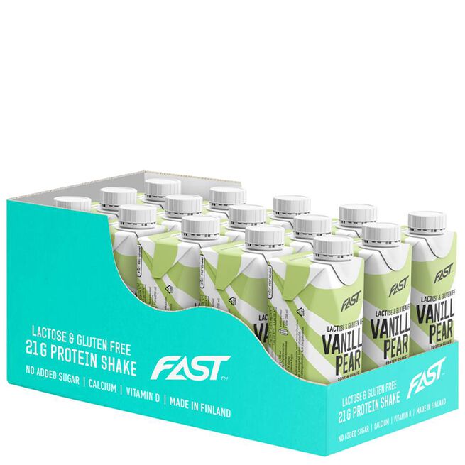 15 x Fast Protein Shake 250ml Vanilla Pear