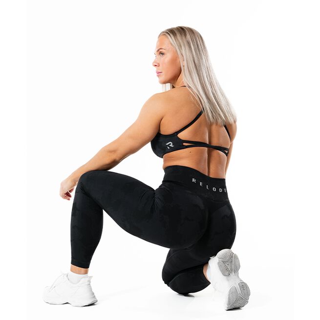 Prime Scrunch Camo Tights Svart