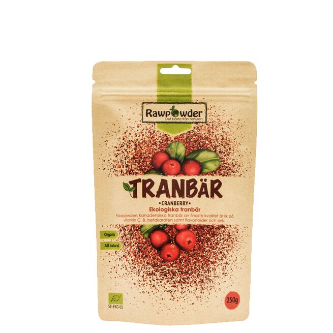 Ekologiska Tranbär 250 g Tranbär