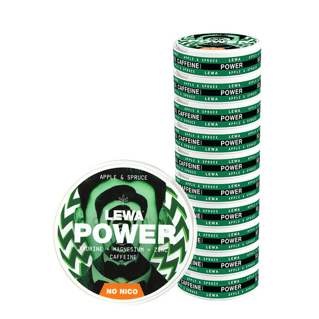 10 x LEWA Functional Snus POWER Apple/Spruce (Granskott)
