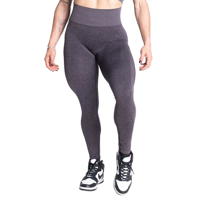 Curve Scrunch Leggings, Black Melange