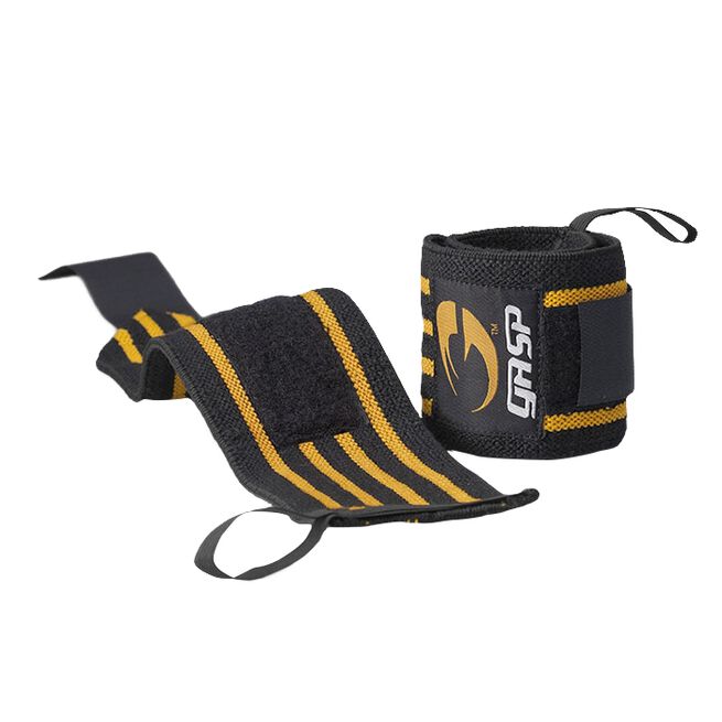 Hardcore Wrist Wraps Svart/Gul