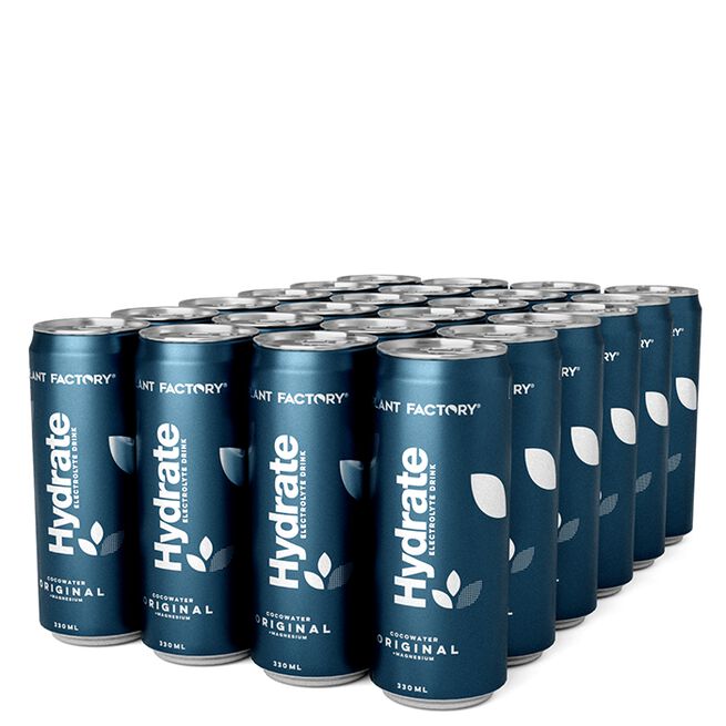 24 x Hydrate Kolsyrat Kokosvatten Flak 330 ml Original