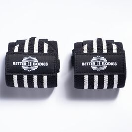 Better Bodies Wrist Wraps 18 inch, Black/White Wrist Wraps 18 inch, Black/White