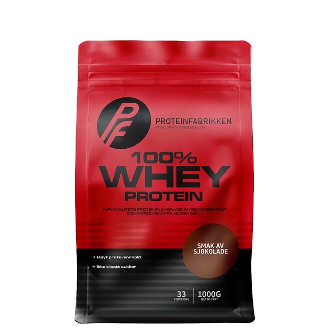 Whey 100%, 1 kg Sjokolade