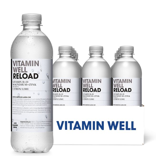 12 x Vitamin Well Vitamindryck 500ml Reload