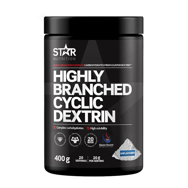 Highly Branched Cyclic Dextrin Maltodextrin Utan Smaksättning 400 g
