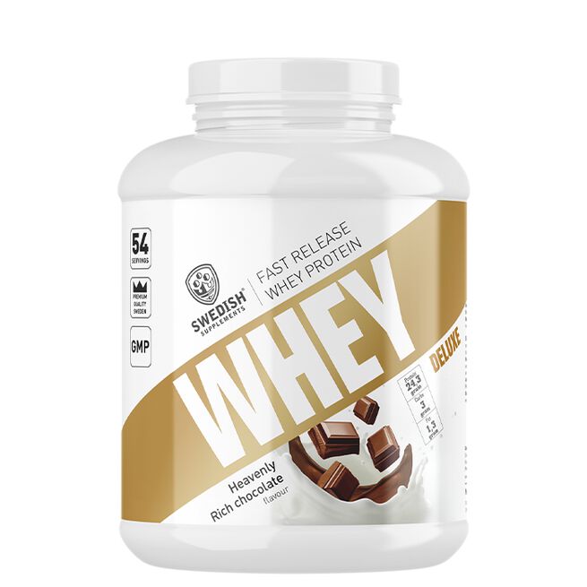 Whey Deluxe Vassleprotein 1800 g Fresh Strawberry