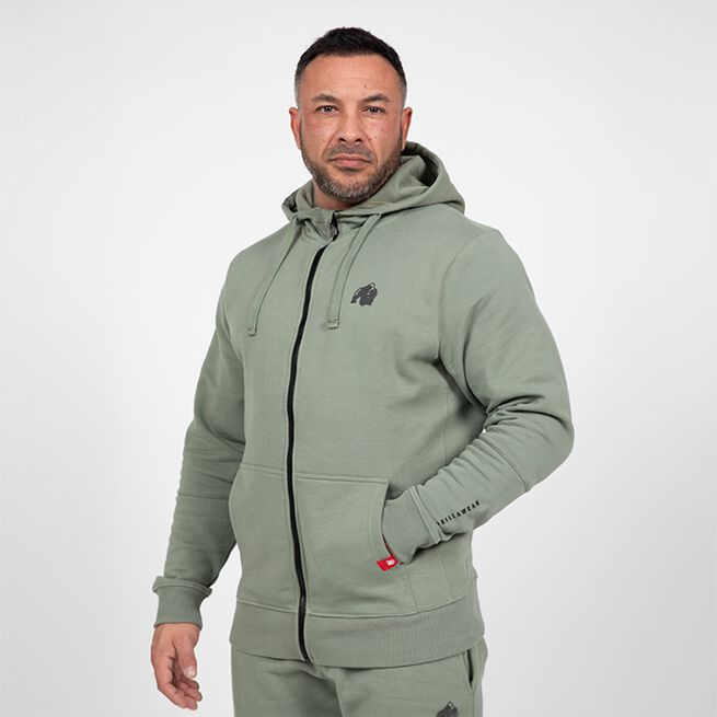 Leon Zip Huvtröja Grön