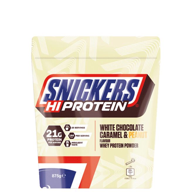 Snickers Vassleprotein Vit Choklad Jordnöt 875 g White Chocolate Peanut