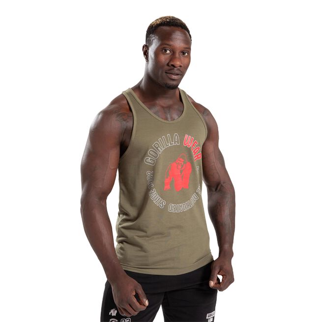 Lafayette Racerback Tank Top, Army Green