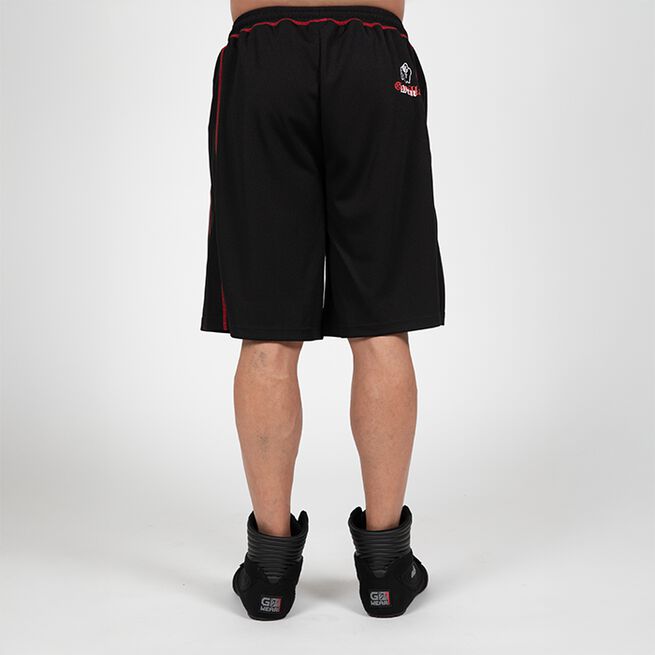 Marlow Mesh Shorts Svart Röd