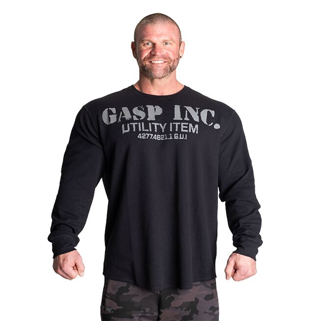 Thermal Gym Sweater, Asphalt