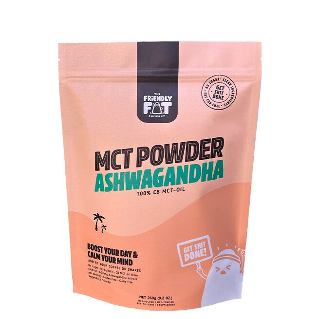 A2600-207  The Fat Friendly Company C8 MCT-pulver Ashwagandha 260 g