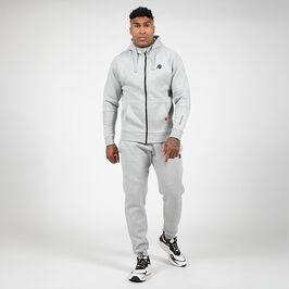 Leon Zipped Hoodie, Grey, S  Leon Zip Huvtröja Grå