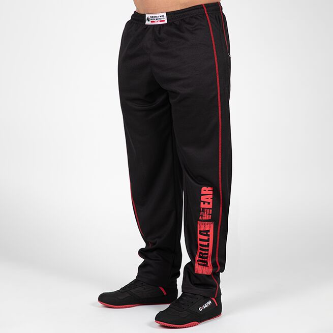 Wallace Mesh Pants, Black/Red