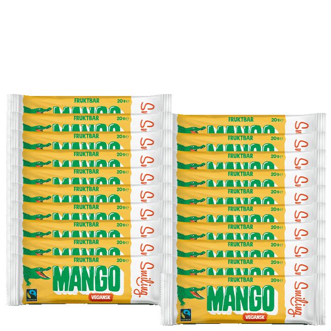 20 x Smiling Mangobar, 20 g Mango
