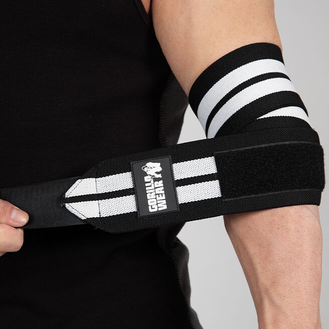 "Armbågsskydd Wraps Svart/Vit 1,2 m"