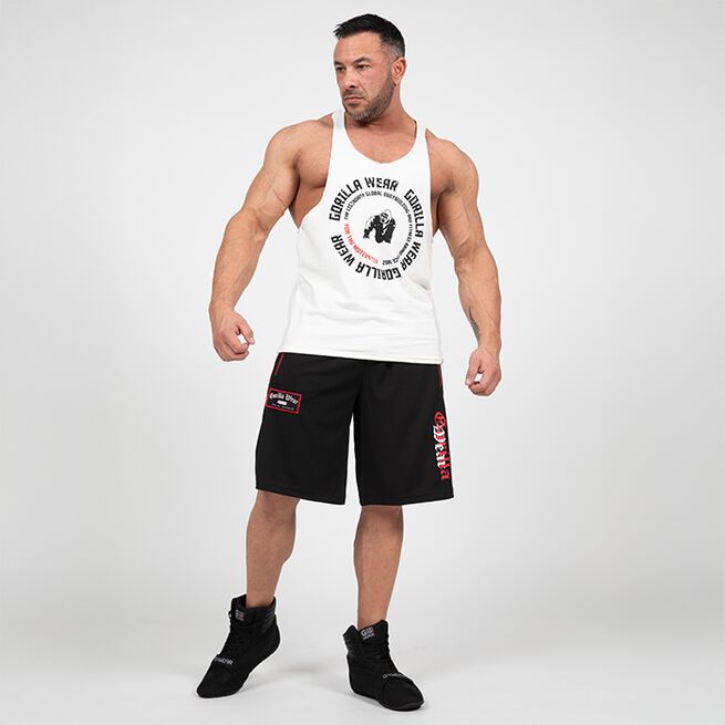 Marlow Mesh Shorts Svart Röd