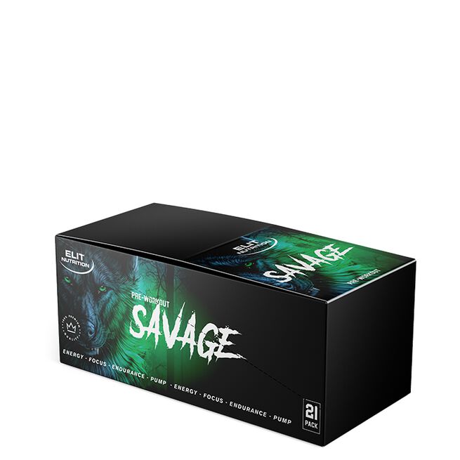 21 x Savage PWO Shot, 60 ml Sour Apple